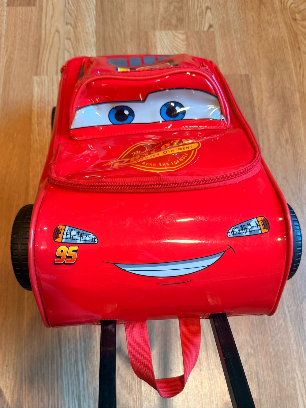 Disney Pixar Cars Lightning McQueen Rolling Luggage Suitcase Kids Vacation Bag - Picture 8 of 14